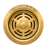 Выпуск кухонной мойки Granula для измельчителя, с толкателем, золото (FLST, gold)