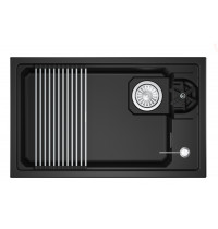 Мойка Granula Kitchen Space Rinzer 7309RU шварц, 73х45 см, прямоугольная