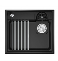 Мойка Granula Kitchen Space Rinzer 5807R шварц, 58х52 см, прямоугольная