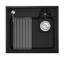 Мойка Granula Kitchen Space Rinzer 5807R черный, 58х52 см, прямоугольная