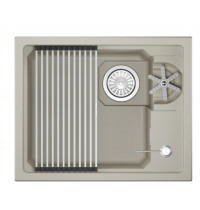 Мойка Granula Kitchen Space Rinzer 5505RU креман, 55х45 см, прямоугольная