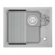 Мойка Granula Kitchen Space Rinzer 5505RU арктик, 55х45 см, прямоугольная
