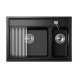 Мойка Granula Kitchen Space 7302 шварц, 73х51 см, прямоугольная
