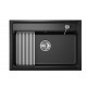 Мойка Granula Kitchen Space 7301 шварц, 73х51 см, прямоугольная