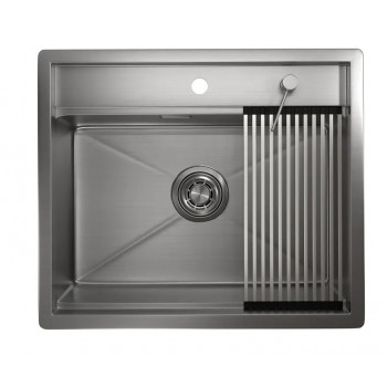 Мойка Granula Kitchen Space 6051 сталь сатин, 60х51 см, прямоугольная
