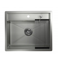 Мойка Granula Kitchen Space 6051 сталь матовая, 60х51 см, прямоугольная