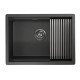 Мойка Granula Kitchen Space 6045U черный матовый, 60х44,5 см, прямоугольная
