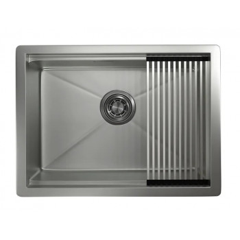 Мойка Granula Kitchen Space 6045U сталь матовая, 60х44,5 см, прямоугольная