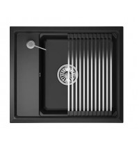 Мойка Granula Kitchen Space 6004 черный, 60х51 см, прямоугольная