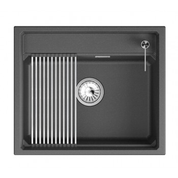 Мойка Granula Kitchen Space 6003i черный, 60х51 см, прямоугольная
