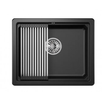 Мойка Granula Kitchen Space 5501U шварц, 55х45 см, прямоугольная