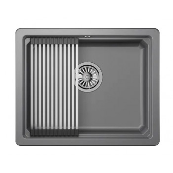 Мойка Granula Kitchen Space 5501U алюминиум, 55х45 см, прямоугольная