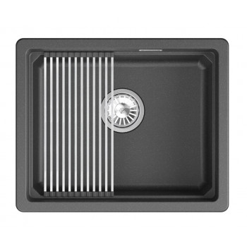 Мойка Granula Kitchen Space 5501iU черный, 55х45 см, прямоугольная