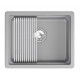 Мойка Granula Kitchen Space 5501iU алюминиум, 55х45 см, прямоугольная