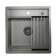 Мойка Granula Kitchen Space 5051 сталь матовая, 50х51 см, квадратная
