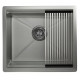Мойка Granula Kitchen Space 5045U сталь матовая, 50х44,5 см, прямоугольная