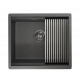 Мойка Granula Kitchen Space 5045U графит матовый, 50х44,5 см, прямоугольная