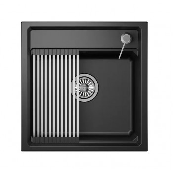 Мойка Granula Kitchen Space 5002 шварц, 50х51 см, квадратная