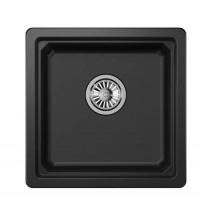 Мойка Granula Kitchen Space 4501U черный, 45х45 см, квадратная