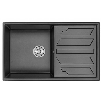 Мойка Granula 8601 черный, 86х50 см, прямоугольная