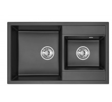 Мойка Granula 8201 турмалин, 82х50 см, прямоугольная
