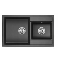 Мойка Granula 8201 черный, 82х50 см, прямоугольная