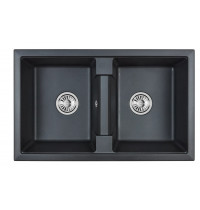 Мойка Granula 8101 шварц, 81х50 см, прямоугольная