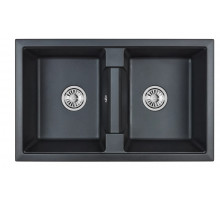 Мойка Granula 8101 шварц, 81х50 см, прямоугольная