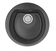 Мойка Granula 5101 черная, D50 см, круглая
