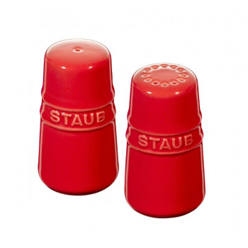 Набор солонка и перечница STAUB, керамический, вишневые, 2 пр.