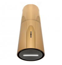 Вытяжка пристенная труба Konigin Illuvium W Gold/Black Glass 35