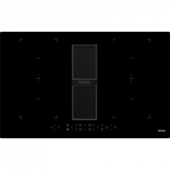Варочная панель индукционная с вытяжкой Korting HIBH 84980 NB