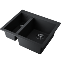Мойка Omoikiri Bosen 59-2-BL Tetogranit/черный