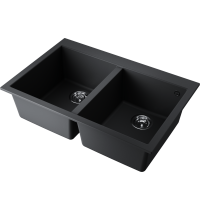 Мойка Omoikiri Bosen 80-2-BL Tetogranit/черный