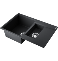 Мойка Omoikiri Daisen 78-2T-BL Tetogranit/черный