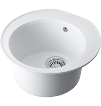 Мойка Omoikiri Miya 50-R-WH Tetogranit/белый