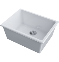 Мойка Omoikiri Okinoshima 61-U/I-WH Glossy Natceramic/белый глянцевый