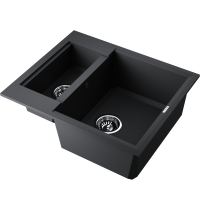 Мойка Omoikiri Sakaime 60-2-BL Tetogranit/черный
