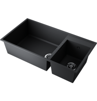 Мойка Omoikiri Tedori 85-2-U-BL Tetogranit/черный