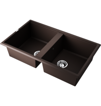 Мойка Omoikiri Tedori 86-2-DC Tetogranit/темный шоколад