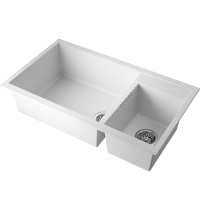 Мойка Omoikiri Tedori 86-2-LB-WH Tetogranit/белый
